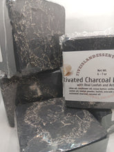 Load image into Gallery viewer, Activated Charcoal Loofah Soap
